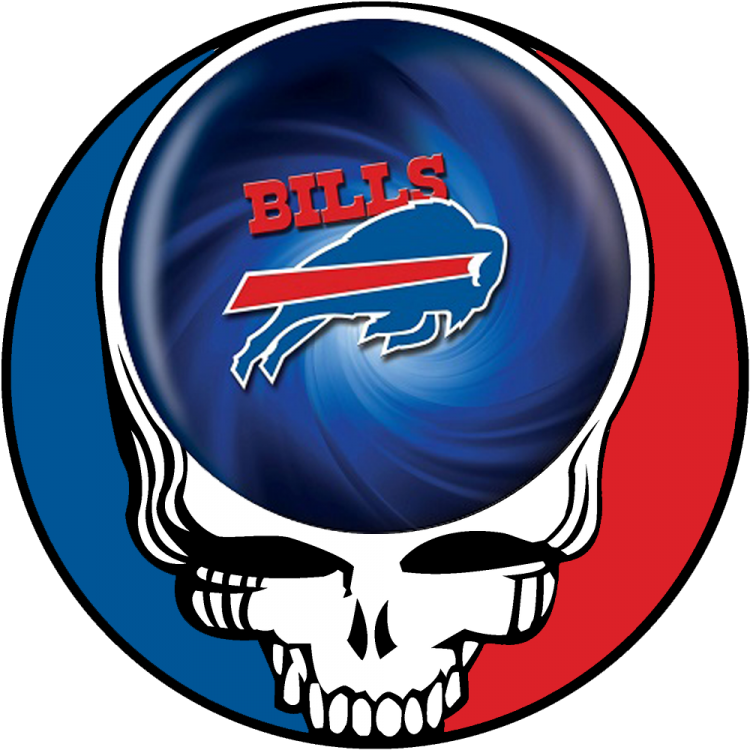 Buffalo Bills skull logo fabric transfer